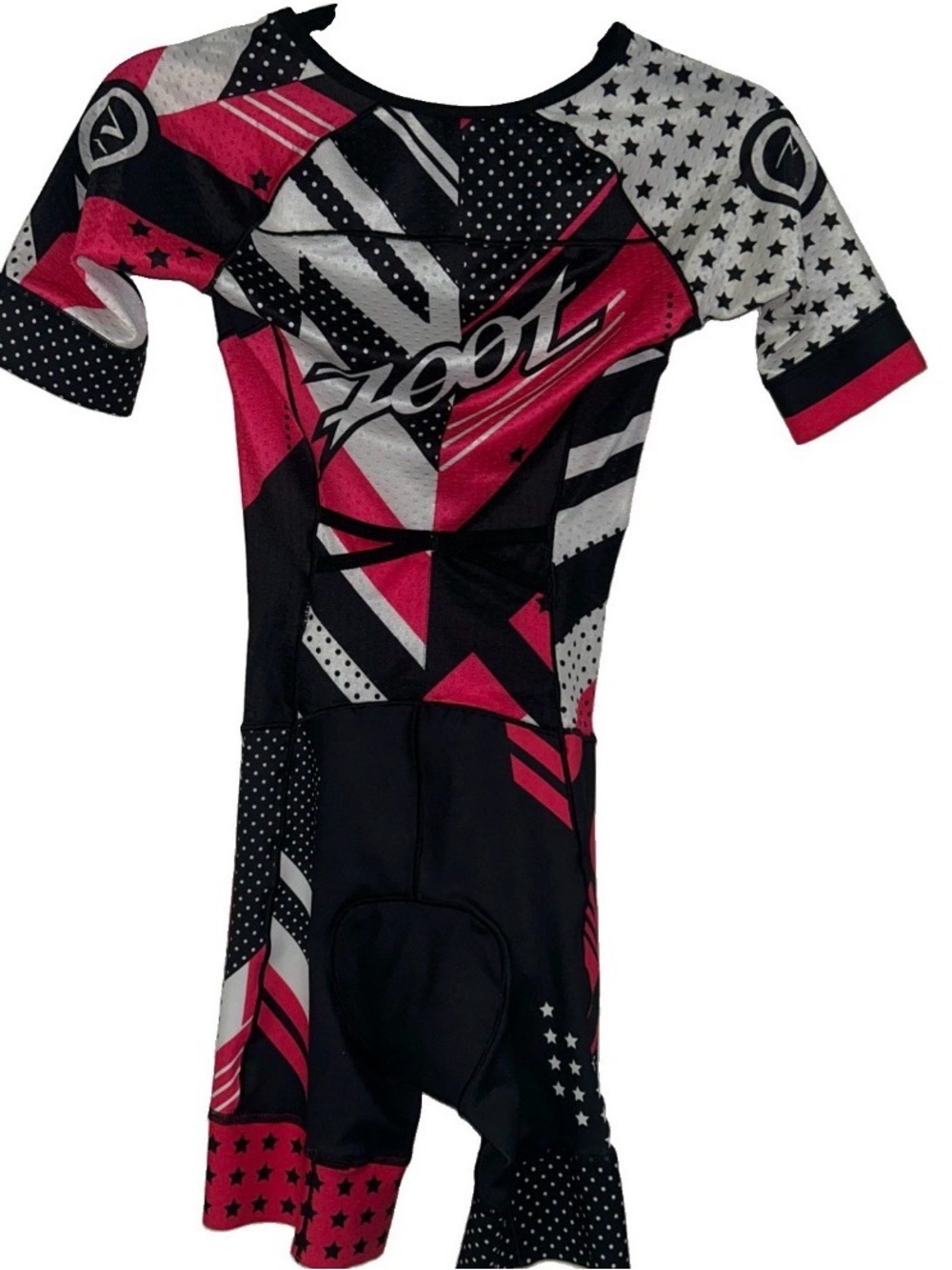 Zoot LTD Aero Team 19 Race Suit Short Sleeve Trisuit Small Compression Cycling - Picture 3 of 6